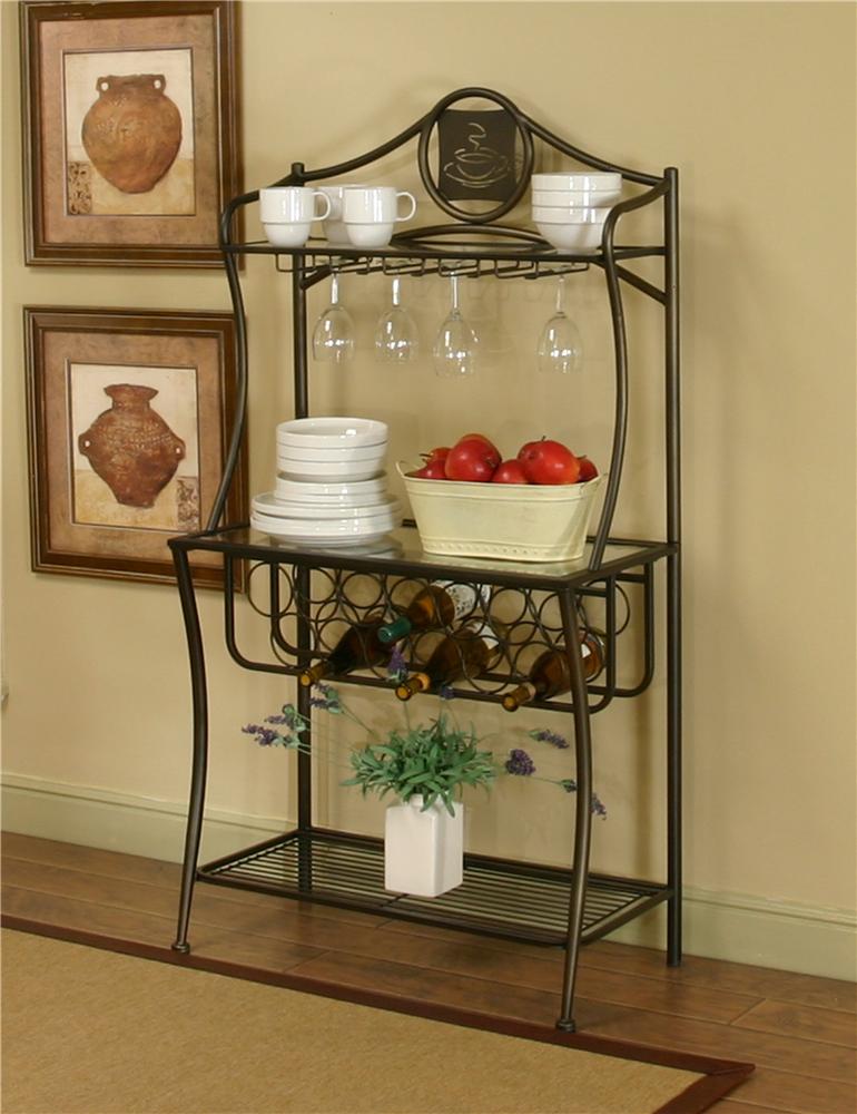 Metal and online glass bakers rack